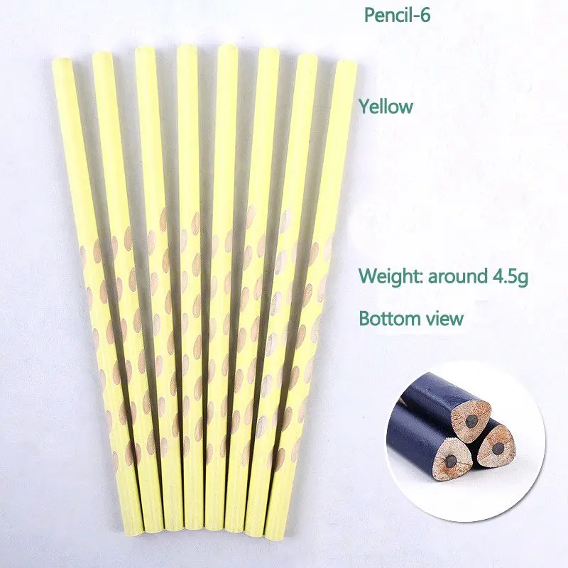 Wooden Pencil Hb Colored Pencil Three Corner Or Round Shape Sketch Pencil