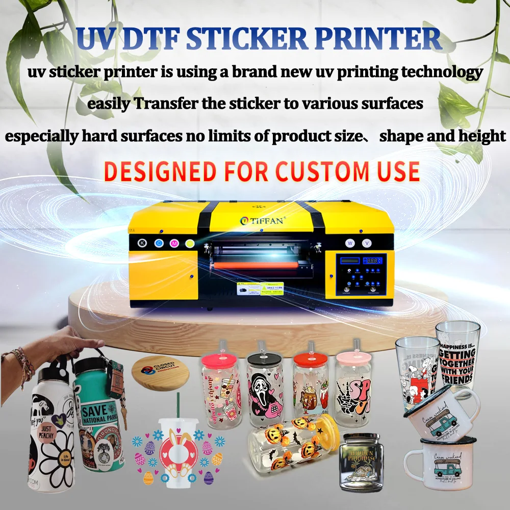 High Productivity 12 inches A3 30cm 30 cm UV DTF Cup Wrap Printer Sticker Printer Machine UV DTF Printer With Laminator