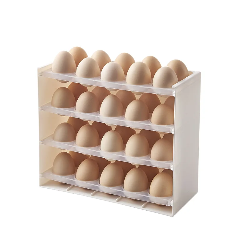 Multi Layer Fridge Plastic Egg Storage Box Holder Egg Organizers Tray