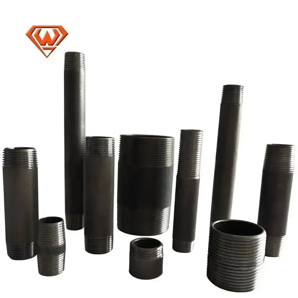 Tube Metal Pipe Joints Forged Female Carbon Steel Pipe Nipple
