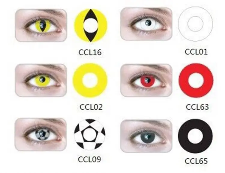 Best popular beautiful red crazy eyes cat circle contact lenses wholesale for Halloween