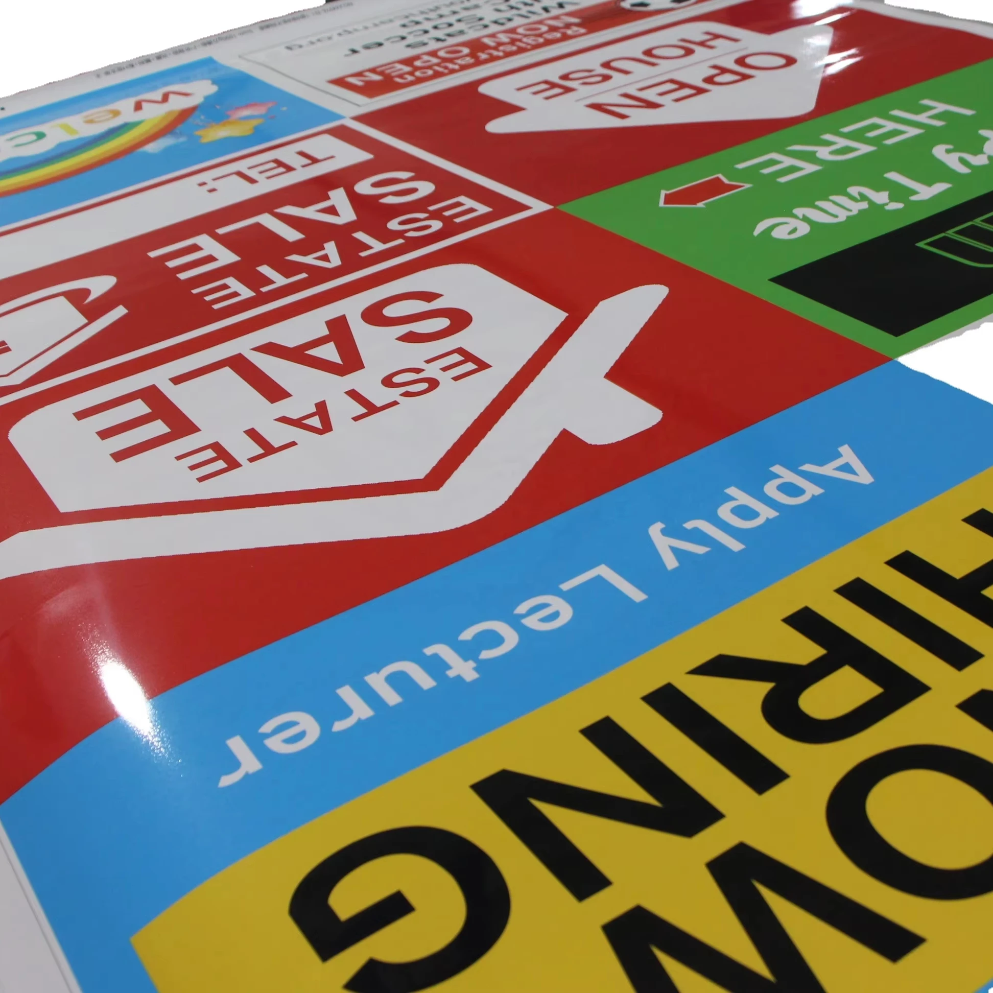 PVC Board Yard Sign Rent Open House No Hiring or Political Lawn Sign Suitable For Birthdays Parties And Promotion