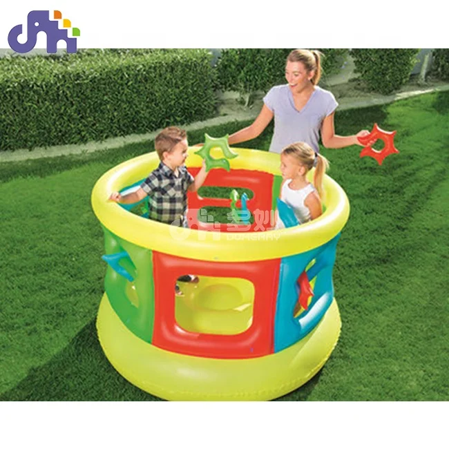 Small size inflatable trampoline family indoor amusement game kids bounce house bouncy