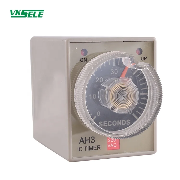 AH3-2  AH3-1 AH3-3 DPDT 12VDC 24VDC AC/DC 112-240V Timer delay relay