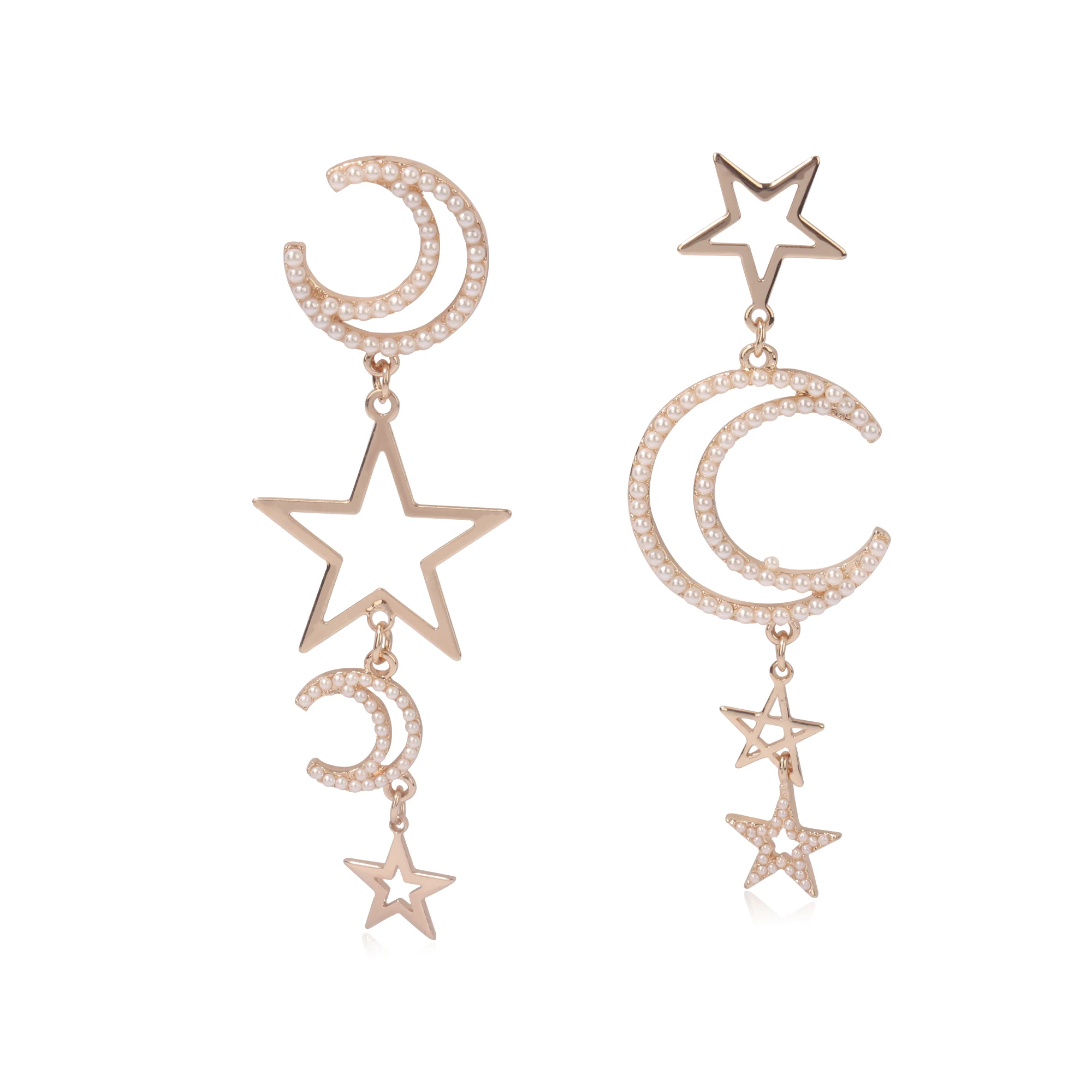 
Hot sale High Quality Irregular earrings for party Star Moon combination Gift womens earings jewelry Daily decoration 