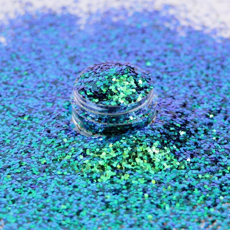 
Bulk New Color Cosmetic Grade Color Changing Eye Face Crafts Nail Art Chameleon Color Shift Glitter 