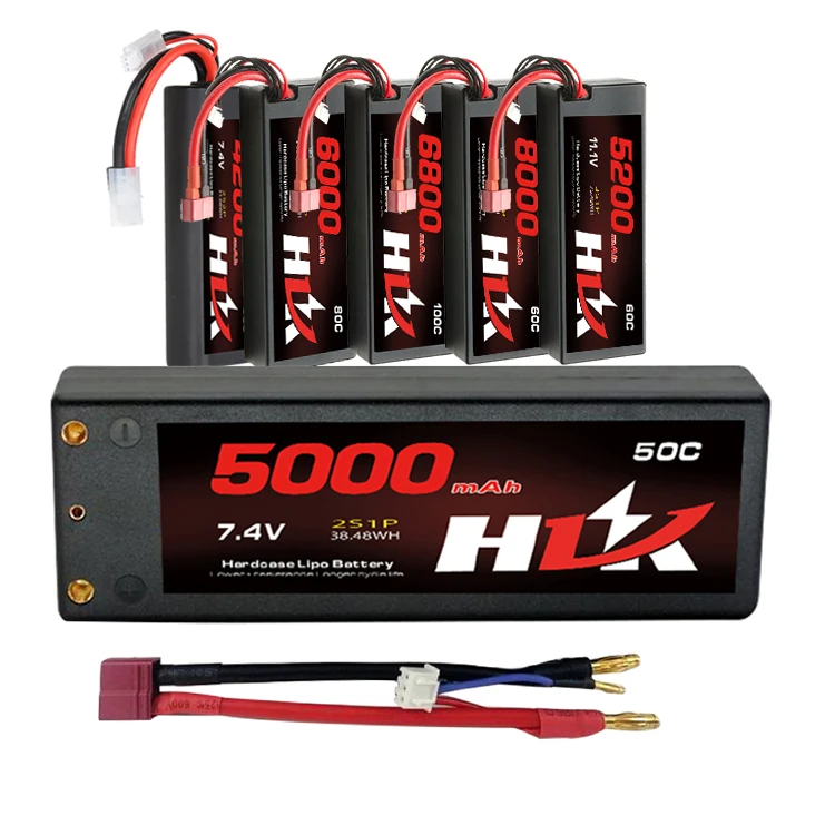  В наличии 5000 мА/ч 6200 8000 50C 80C 100c 7 4 V 11 1 2S 3S 4S 5S 6S Traxxas Lipo батареи сотового Trx-4 Масштаб Rc автомобильного