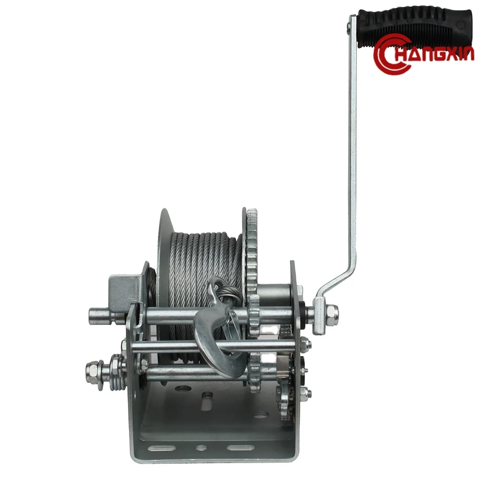 2500lbs Hand Winch with Cable Wire