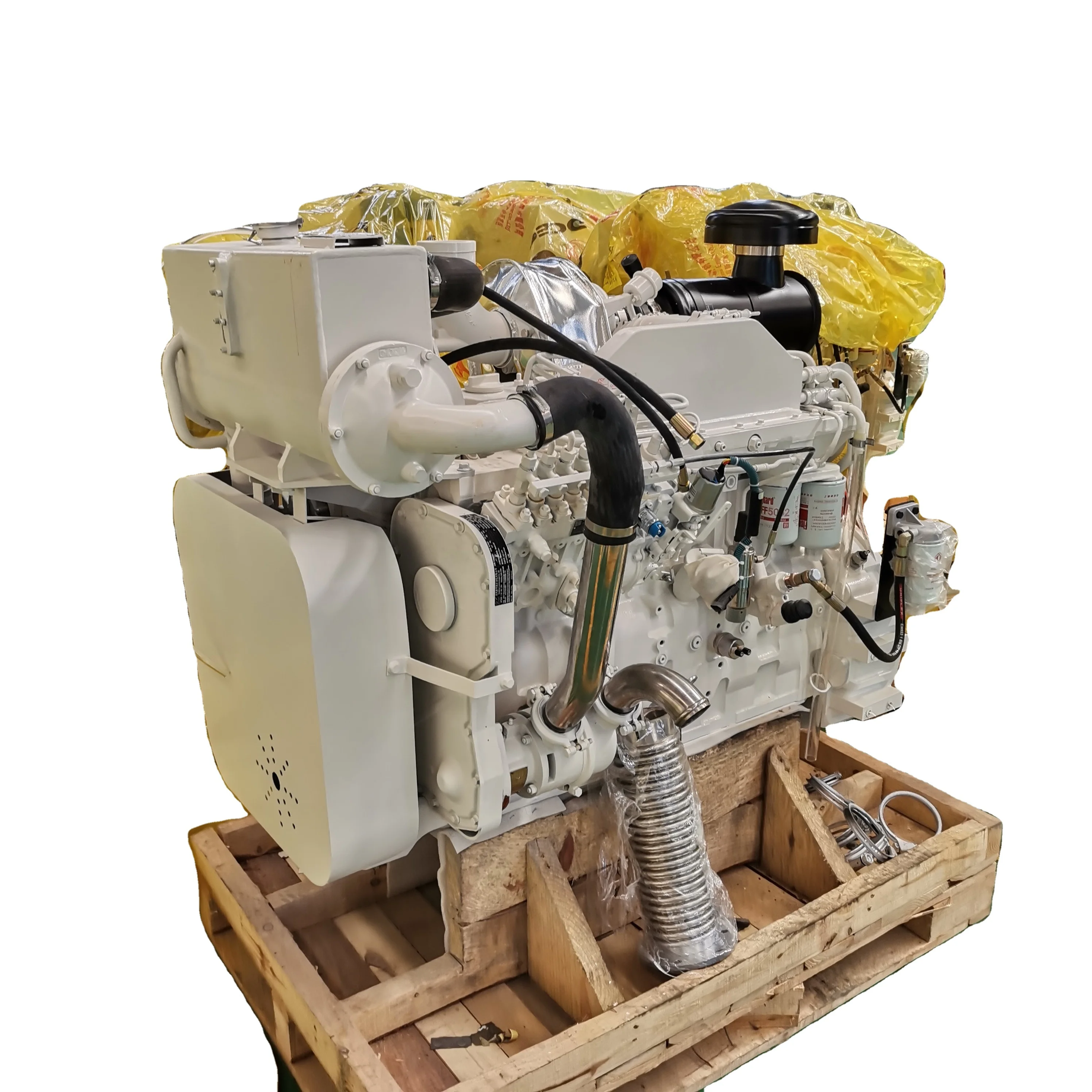 Лодочный двигатель Dongfeng Kangmingsi 6CTA8.3 220 л. С. лодочный дизельный в сборе с теплообменником для морской