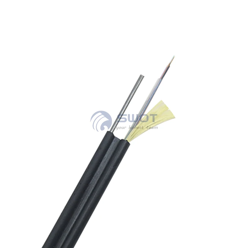 Outdoor self-supporting aerial figure 8 fiber optic cable 4 core GYXTC8Y with aramid yarn