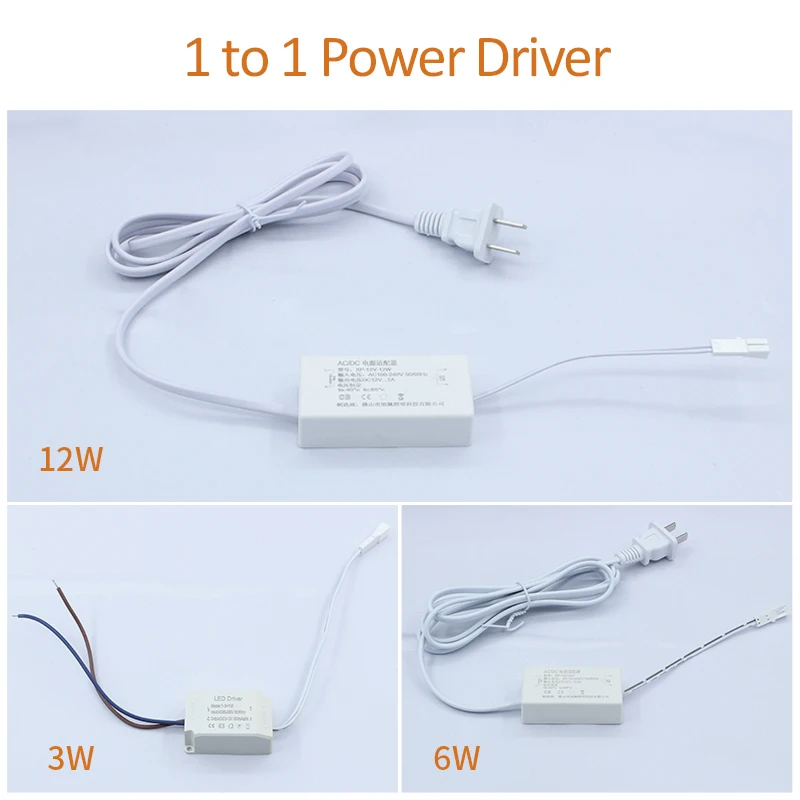 LED Driver 12V DC Multiple Output Power Supply New Erp 12W Cabinet Light LED Power Supply with Dupont Connector