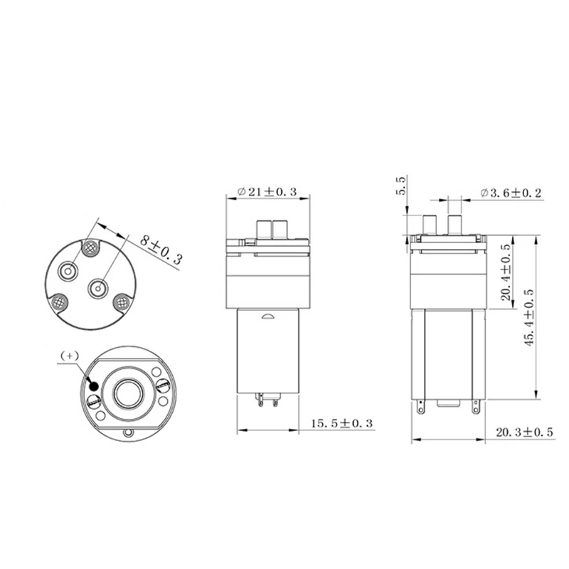 Electric soap dispenser peristaltic pump 3V 6V DC gear pump for coffee machine 9 bar diaphragm air compressor pump