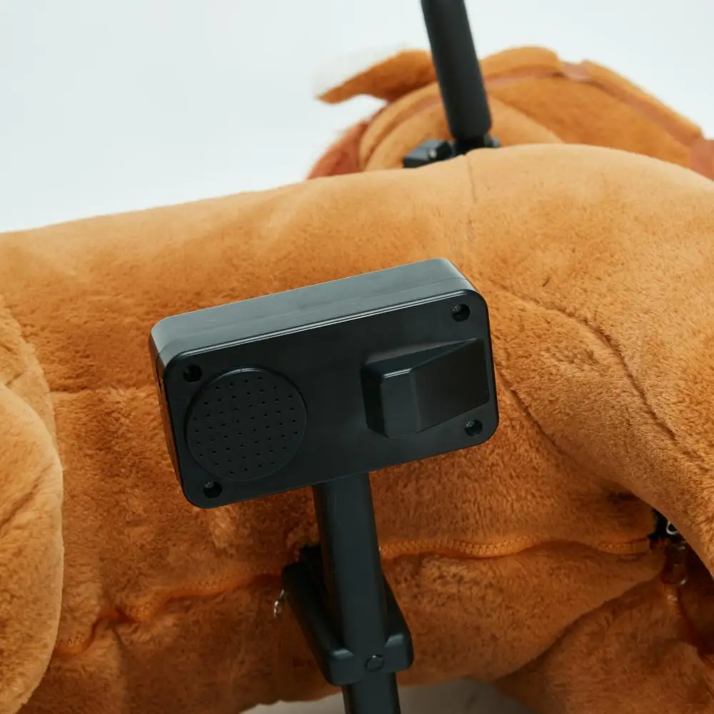 LULU electric 6v plush motorized animal rides horse for children