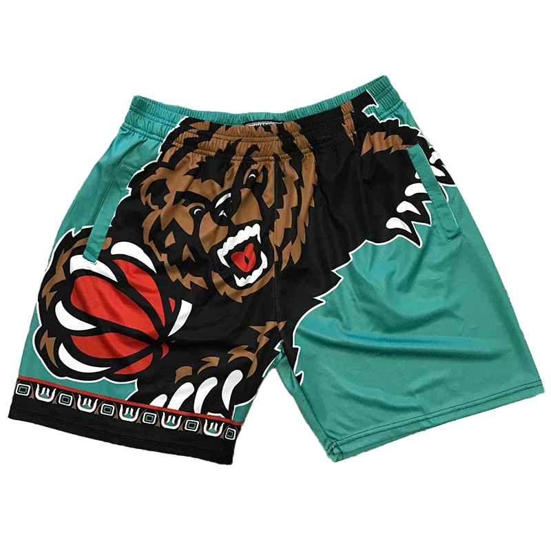 Custom Design New Mesh Stitched Plain Men Retro Fashion Regular Basketball Embroidered Sports Shorts