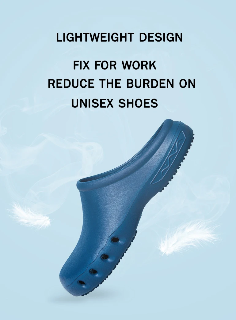 Anti-Slip Chef Safety Shoes Men Women Shoes Hospital Medical Surgical Work Shoes Slippers