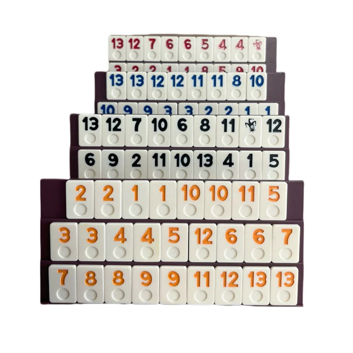 Wholesale Rummy Tiles Game Travel Games Rummy Board Game Rummy Set 4 Anti-Skid Durable Trays