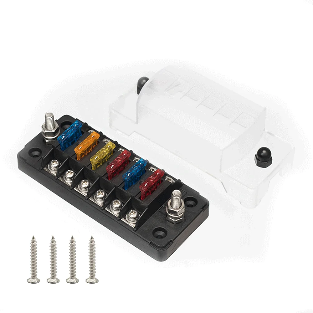 Лодка/морской корабль/автомобиля/автобуса плавкий предохранитель держатель блока 12v Авто 6 блок предохранителей