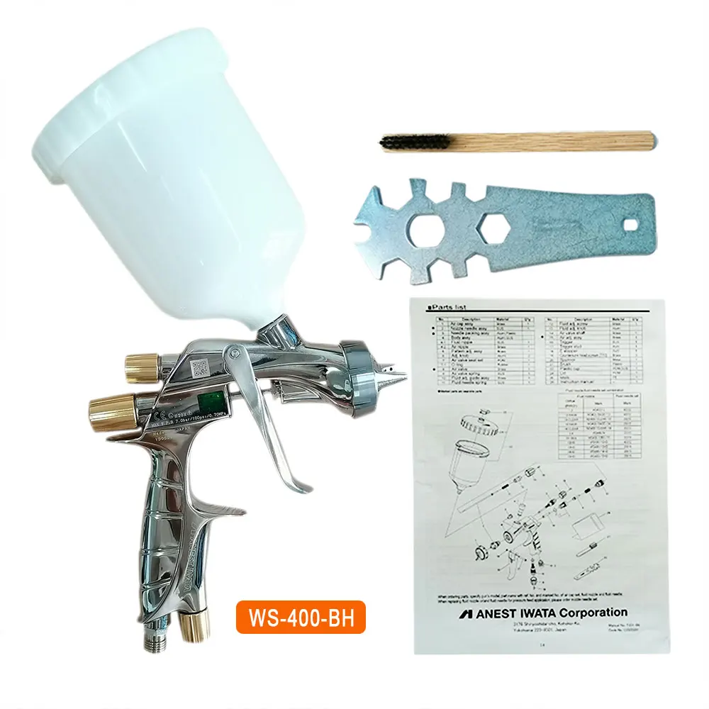 Насадка 1 3/1 4 для автомобильной краски Anest Iwata Pistolet A Peinture Professionnel WS400 370 л/мин 2.0Bar