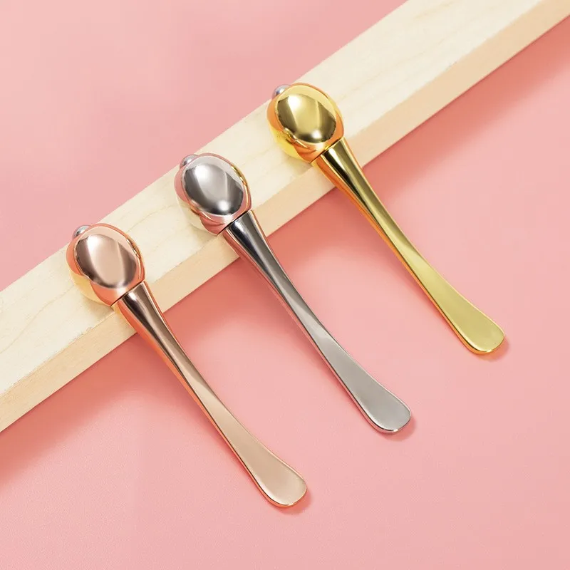 Luxury Roller Massage Skincare Cream Spatula Spoon Applicator Cosmetic Skin Care Eye Cream Beauty Tool