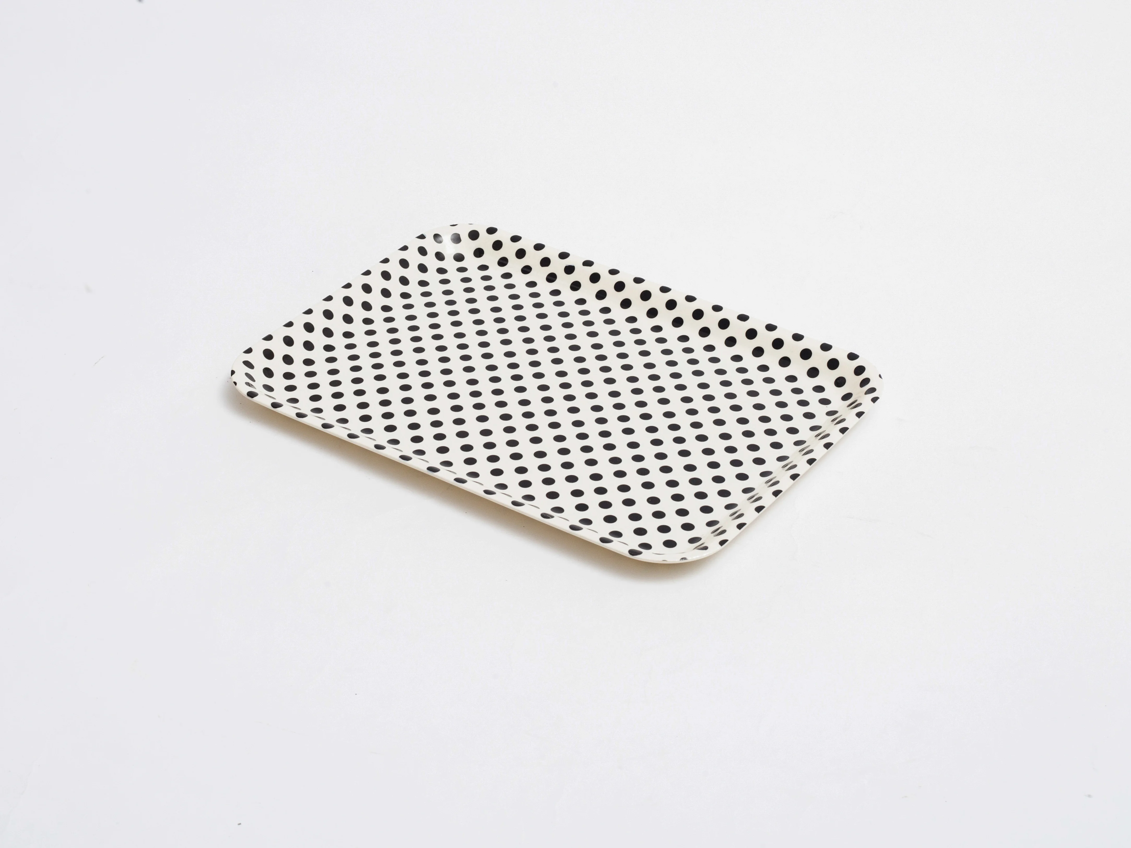 Прямоугольный пластиковый кухонный поднос с принтом фруктов