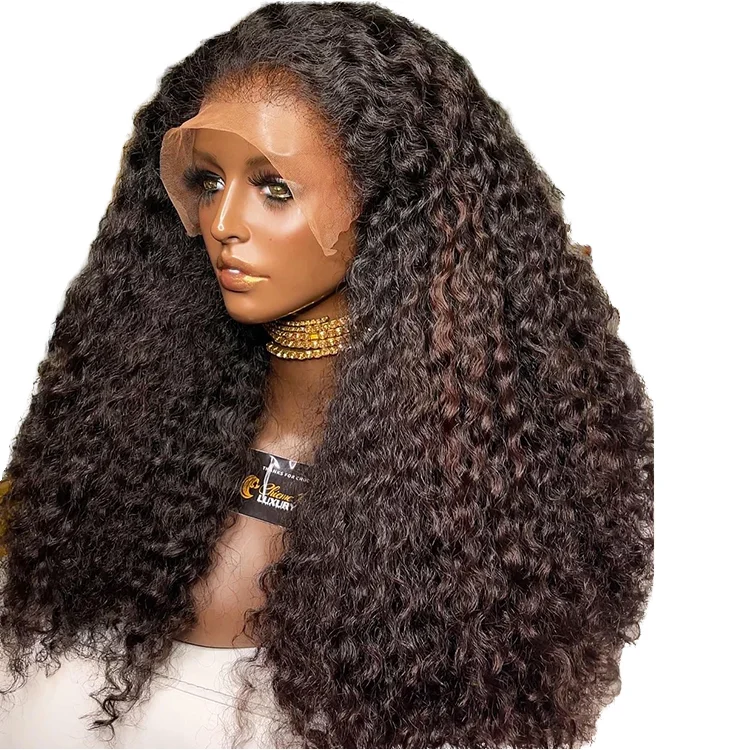 Необработанный камбоджский необработанный человеческий волос городской кудрявый натуральный парик 13x4 HD на фронтальной сетке длинный парик в стиле яки