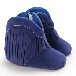 Autumn and Winter  fashion l baby boots baby soft soled suede leather shoes six colors baby retro tasse Moccasins