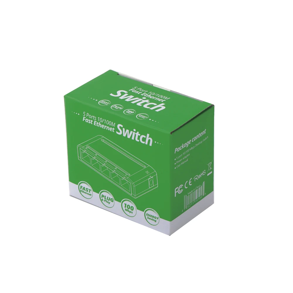 Factory direct network switch 5 port switch for CCTV camera