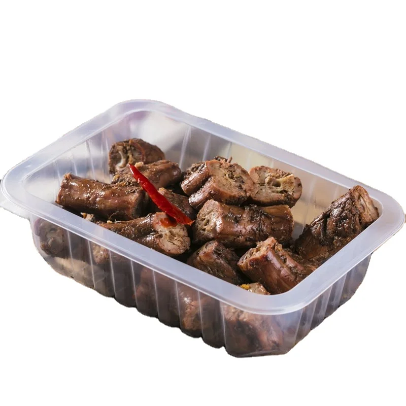 Chinese factory wholesale disposable plastic food box lunch container with lid