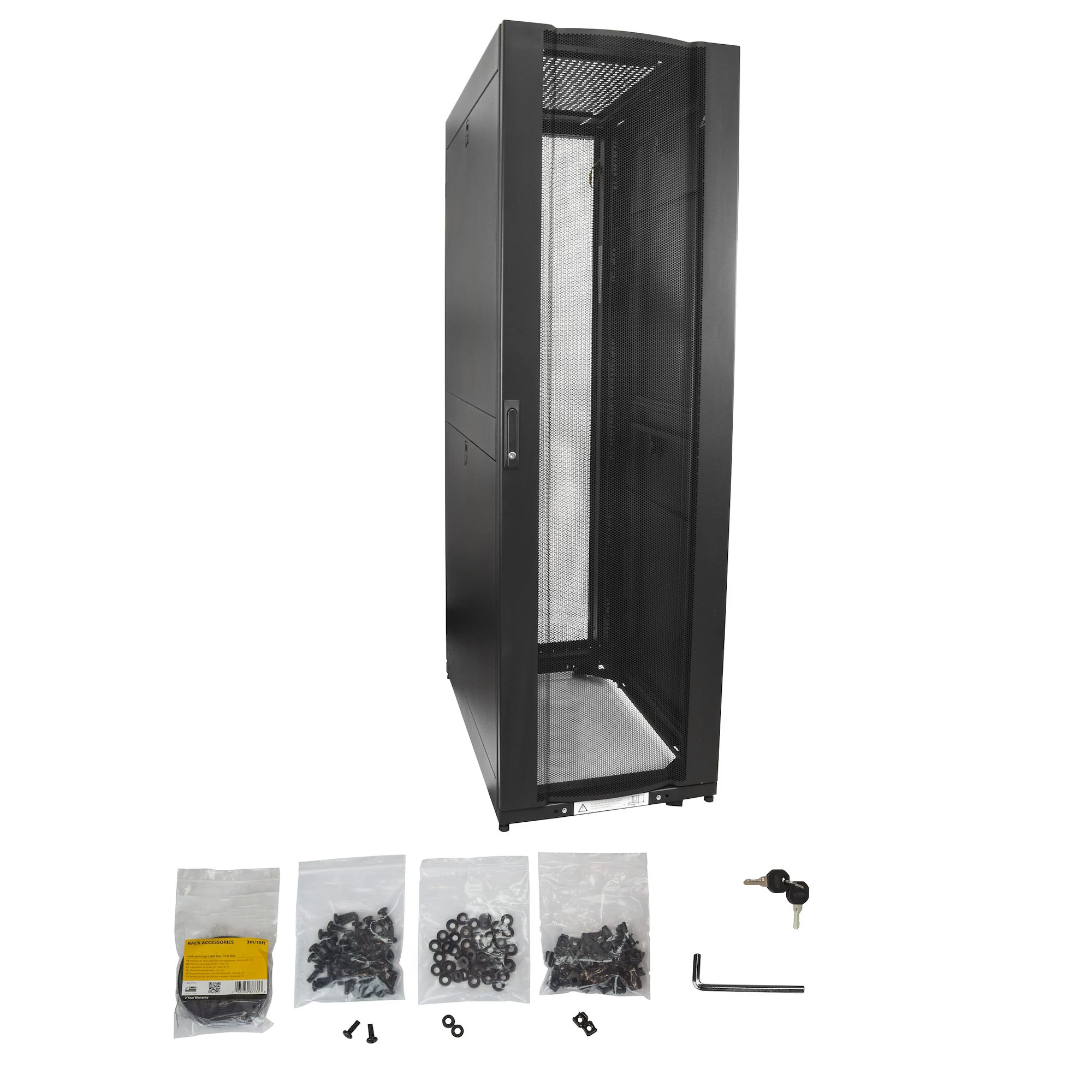 32u 42u portable server rack Floor Standing Glass Door Ddf Network Cabinet
