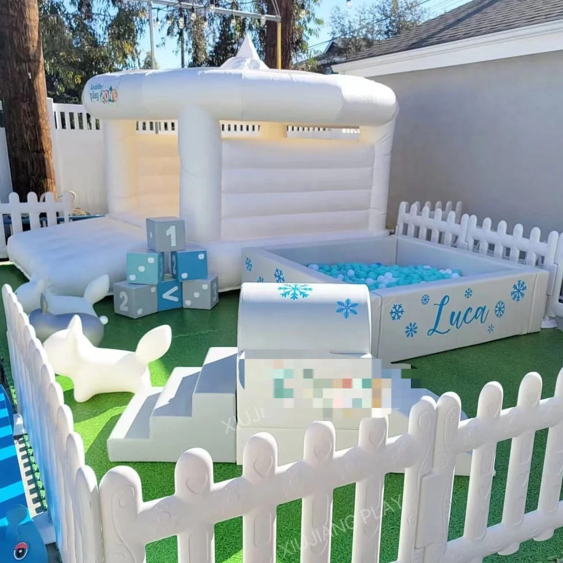 Soft play set with bounce house party hire soft play party