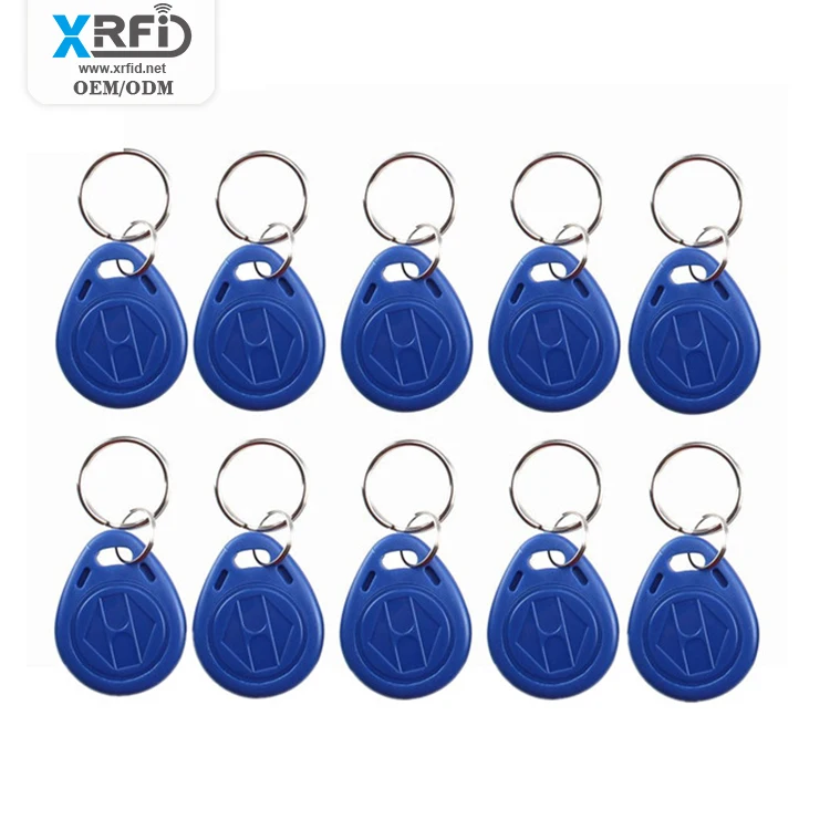 125KHz LF EM4305 T5577 13.56Mhz F08 NFC Tag Rewritable ABS RFID Keyfobs Access Card