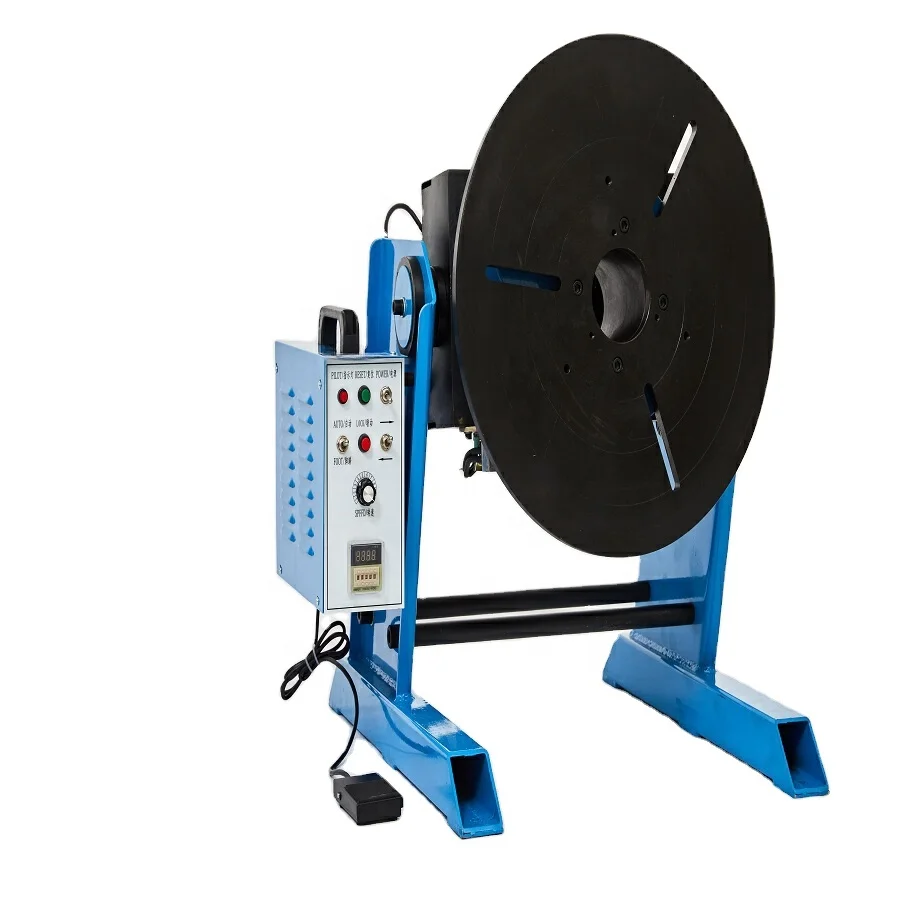 Hot Selling Welding Rotary Positioner 30kg With Pneumatic Tailstock Automatic Comfort Convenient Chuck Rotary Tilt Design