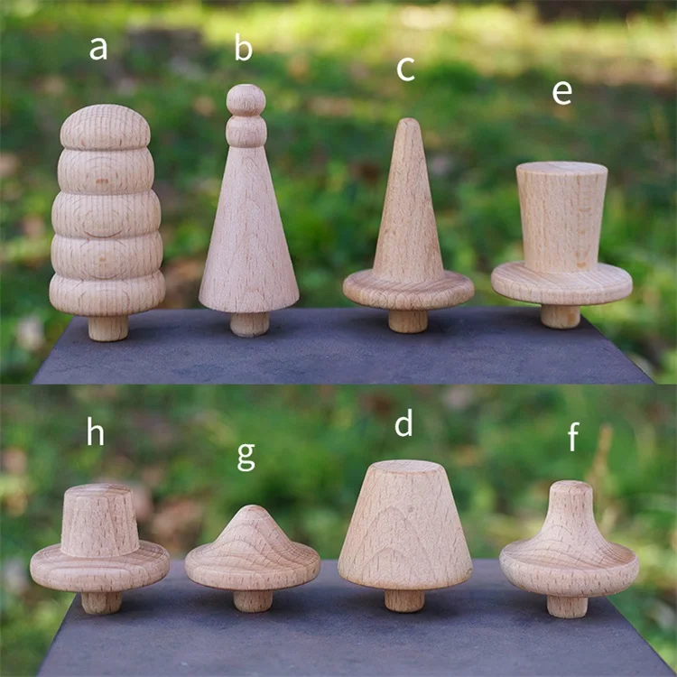 New Hat Changing Wooden Man Unfinished Wooden Peg Doll Bodies beech wood People Shapes mixed styles For Arts Crafts