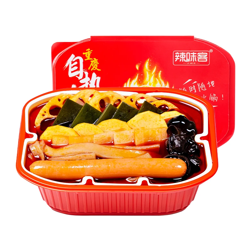 Laweike Wholesale Spicy Self-heating Ham Sausage Lazy Hotpot Instant