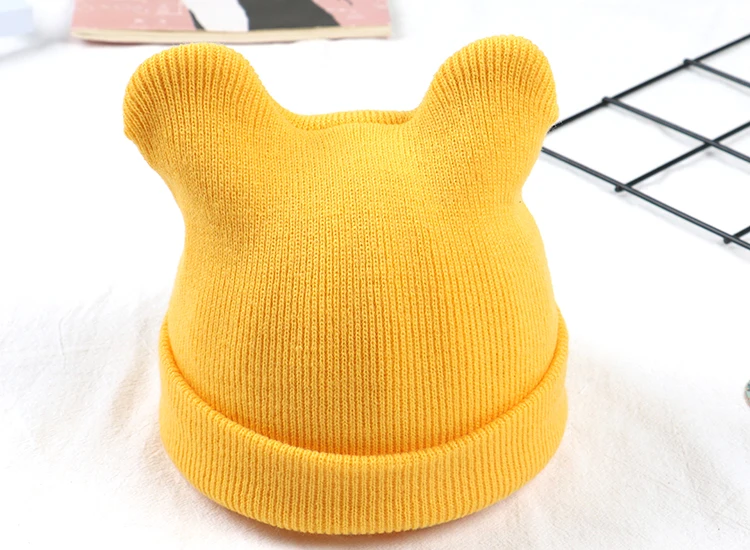 
Kids Girls Boys Child Winter Warm Hat Cute Cat Plush Cap Baby Warm Hat Earmuffs Head Hat 