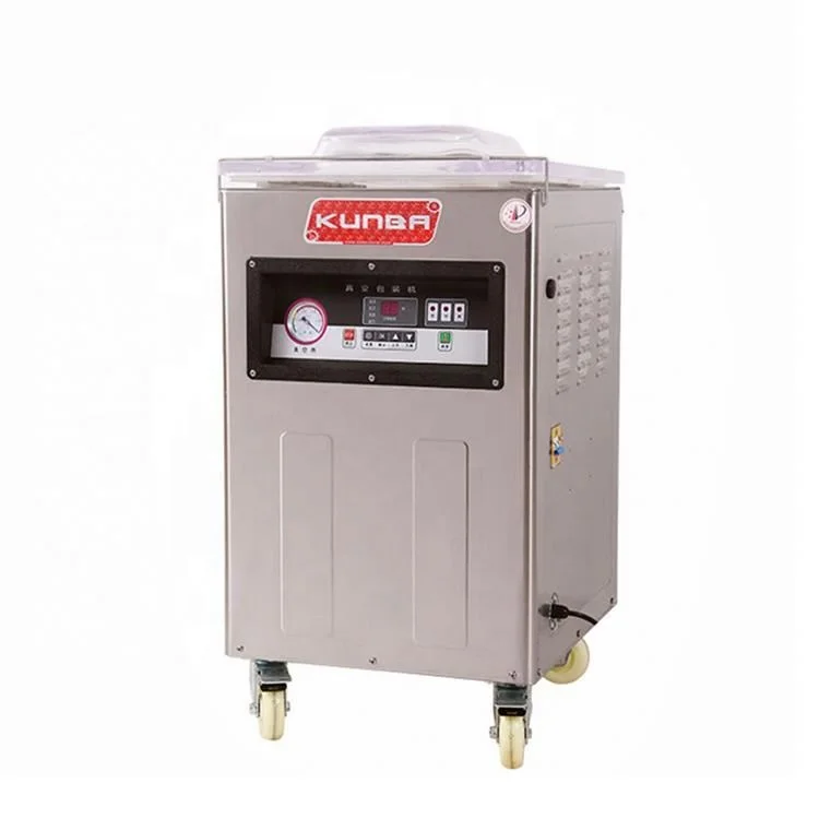 KUNBA Dz-400/2E Nitrogen Inflatable Vacuum Pumping Sealing Band Machine with plastic bag for food in restaurant