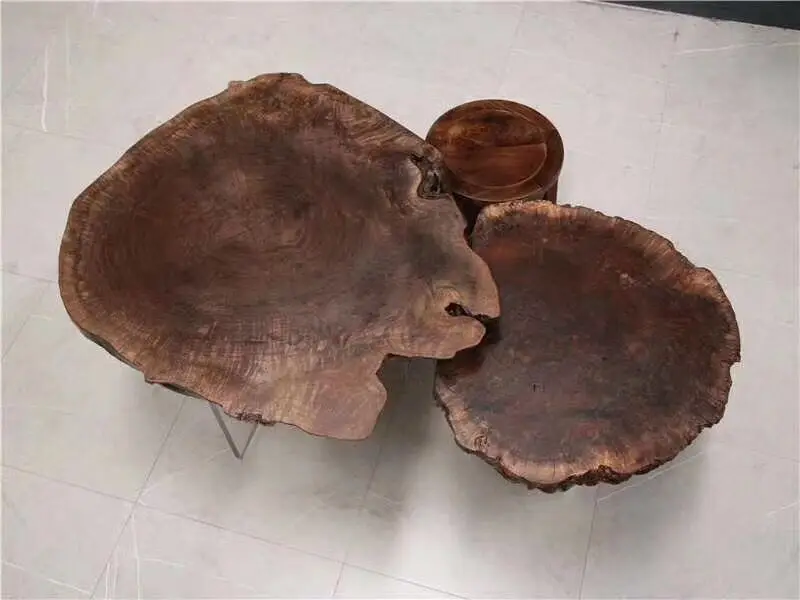 Very natural  walnut coffee table Each piece is unique