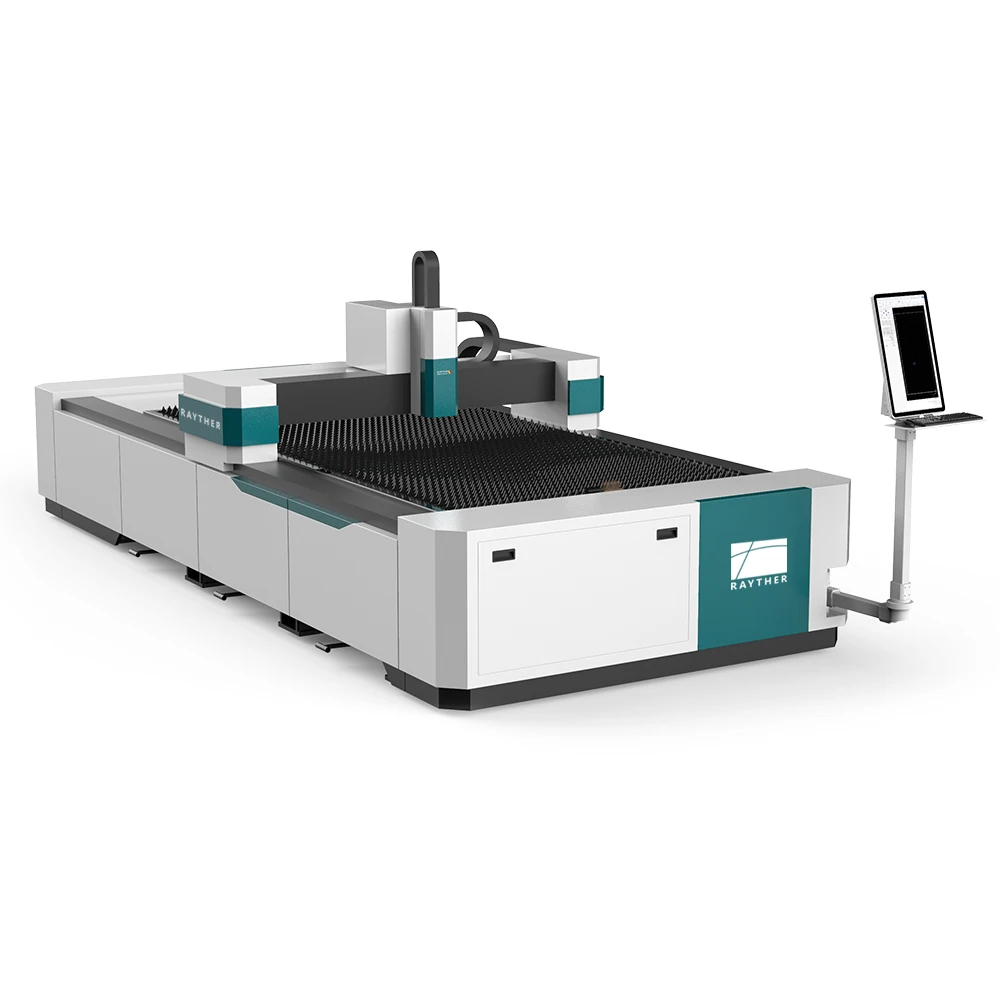 Rayther  Fiber Laser Cutting Machine  1500W 3000W 6000W High Precision Water Cooling has CE and FDA Certifications.
