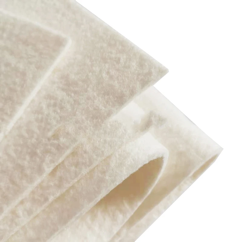 High quality 100% viscose/ bamboo Needle Punched felt 	 viscose preoxygenated silk felt