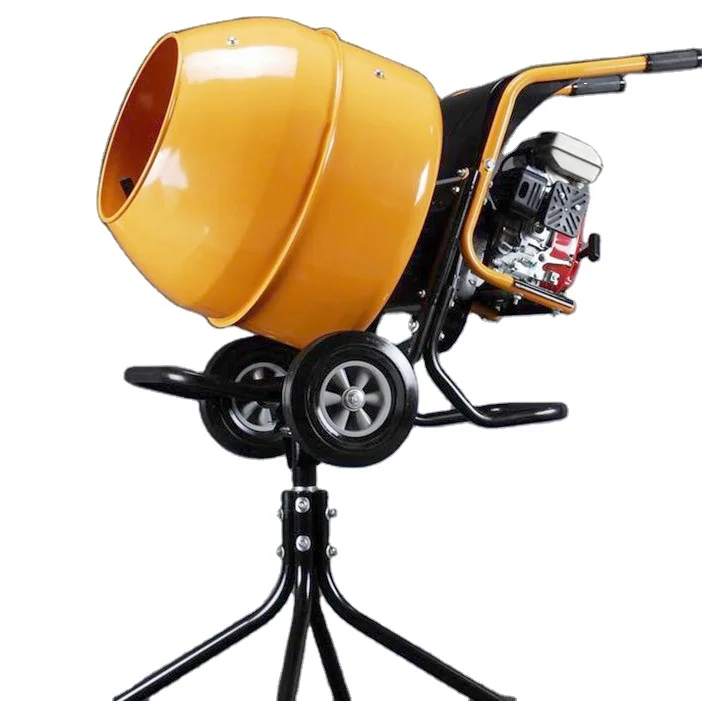 Gasoline Engine Concrete Mixer Hand Push wheel Barrow type Gasoline 2.5Hp Concrete Mixer
