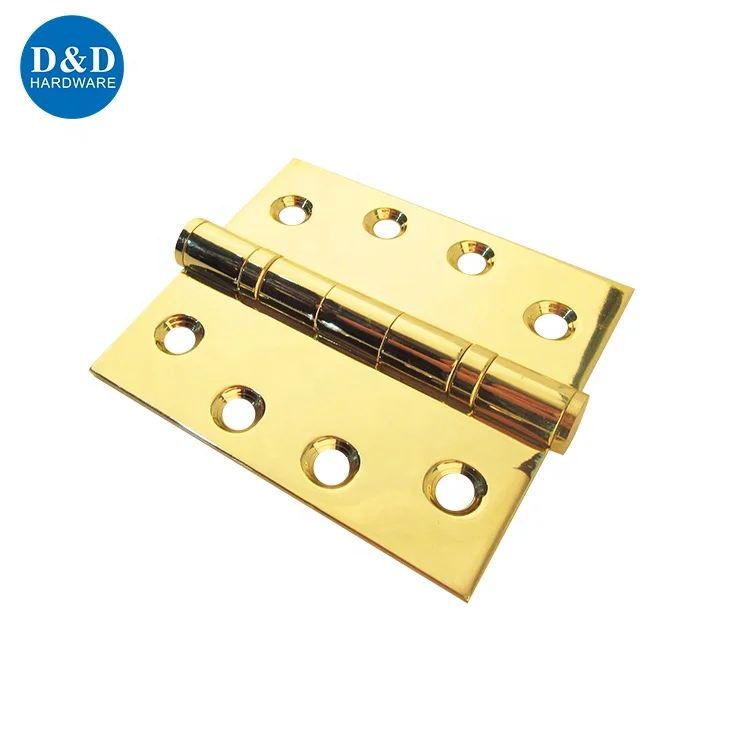Hot sell Mirror light Gold-plated 2BB stainless steel 304 Loose Non-rising Pin door hinge for Interior door