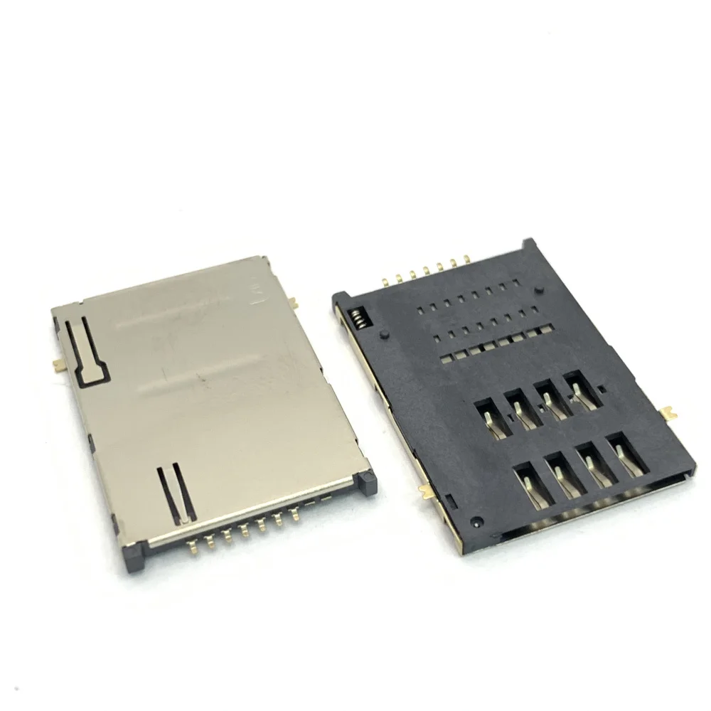 High Quality micro sim socket 7Pin 2FF SIM Card Push-Push Type Sim Card connector