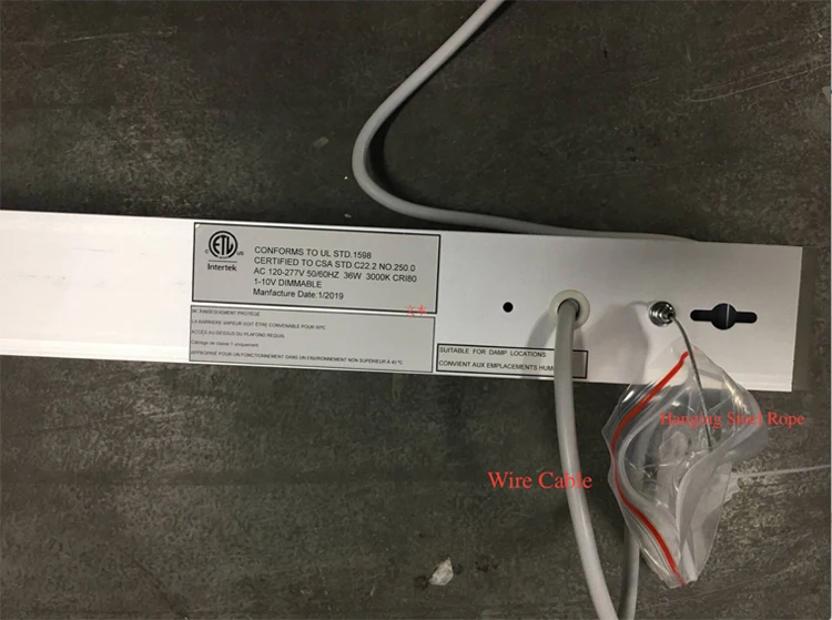 Aluminum extrusion LED Direct/Indirect Surface Mount profile linear led light 4ft 3 years