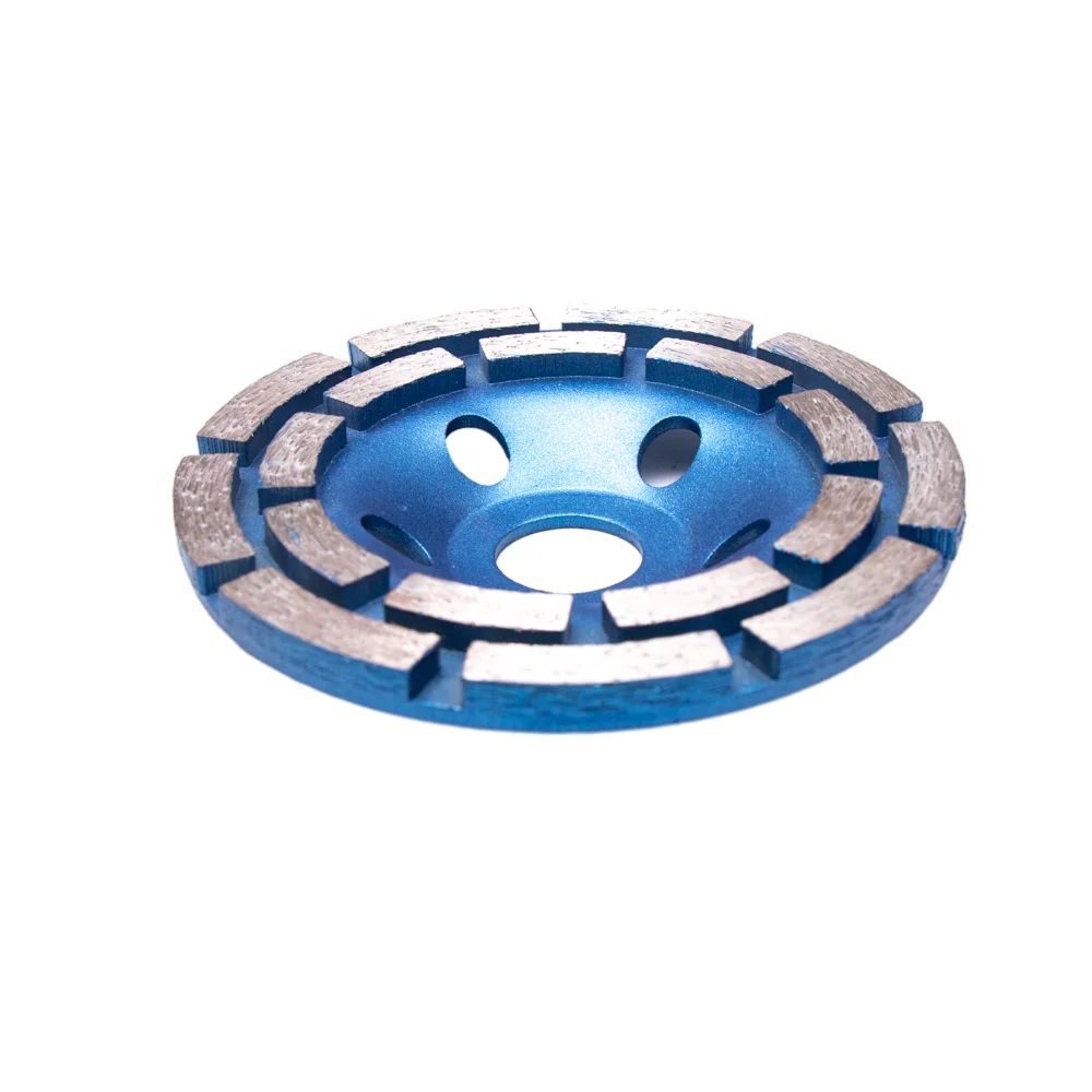 Factory Supply 115mm 125mm 180mm Double Row Diamond Cup Grinding Wheel For Concrete Stone Granite Floor Cutting