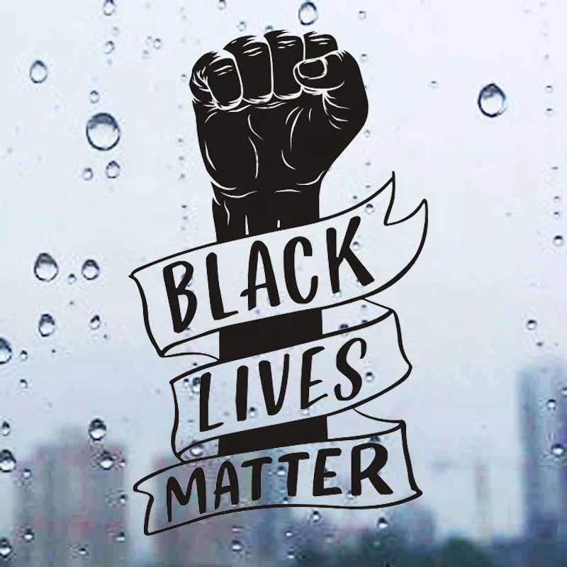 Борьба за справедливости черная жизнь, я не могу дышать протест пользовательские наклейки для автомобиля