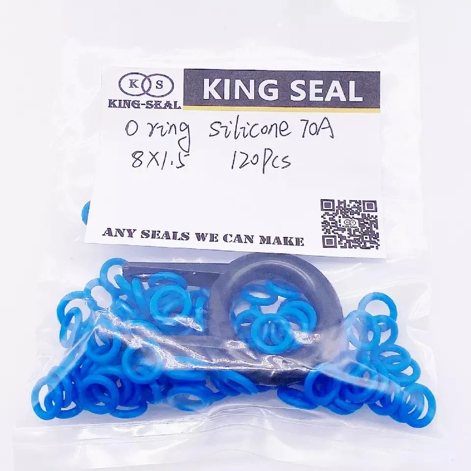 5mm 5.5mm 6mm 6.5mm*1mm Customized Size Sealing Blue O-Ring NBR Silicone Rubber Seal for Industry Hardware