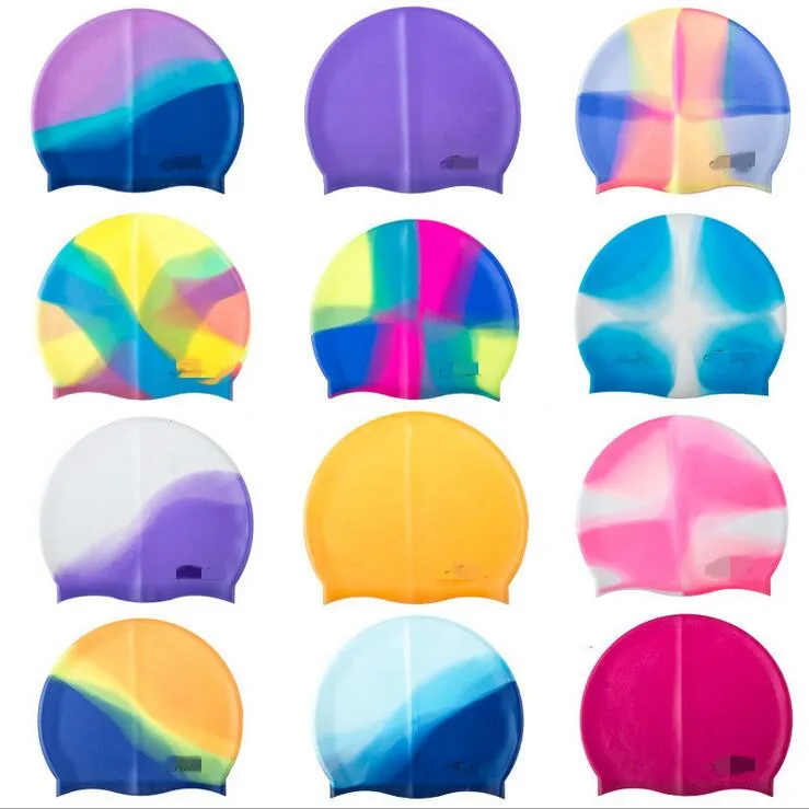 New Popularity Hot Sale Products Multicolor Silicone Swimming Hat