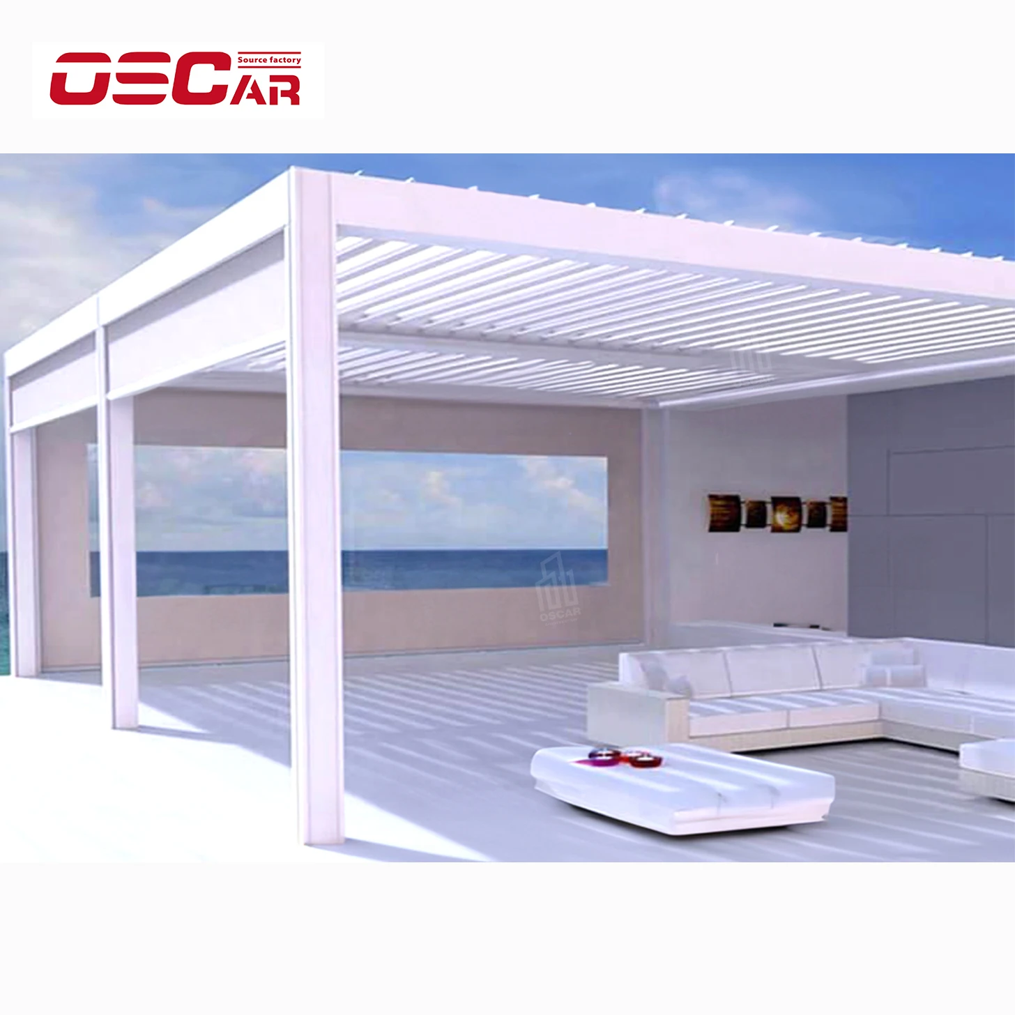 Modern Manual/Motorized Aluminium Hardtop Gazebo Canopy Factory Directly Waterproof Outdoor Patio Pergola Backyard Garden
