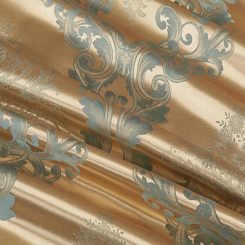 New Light Luxury Tribute Silk Jacquard Four-Piece Four-Piece 4-Piece Foreign Trade Bedding Suit Set Bed Sheet