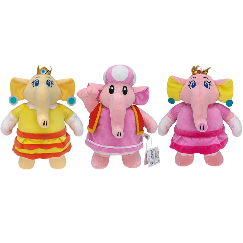 (Newest) Hot 28cm Soft mario elephant peach princess stuffed plush doll mario plush figures For Gift